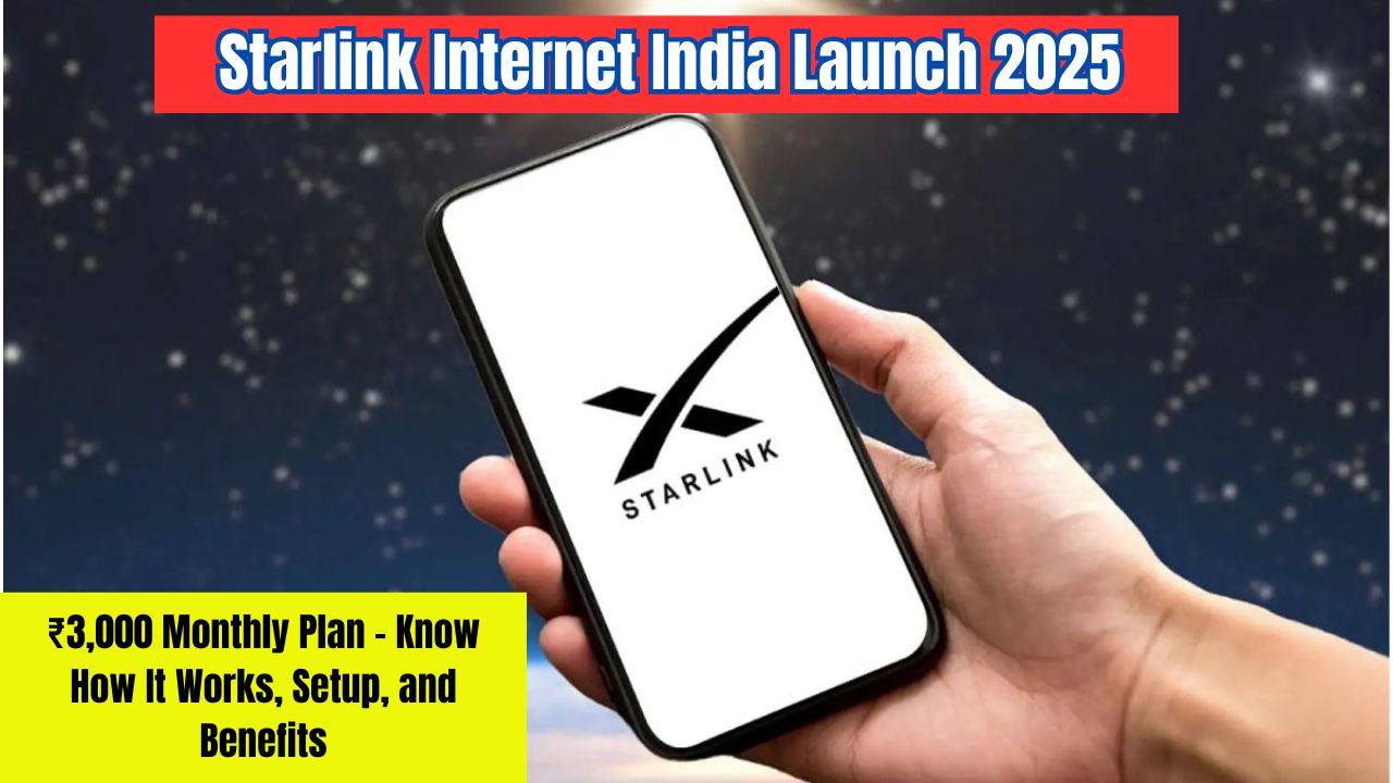 Starlink Internet India Launch 2025
